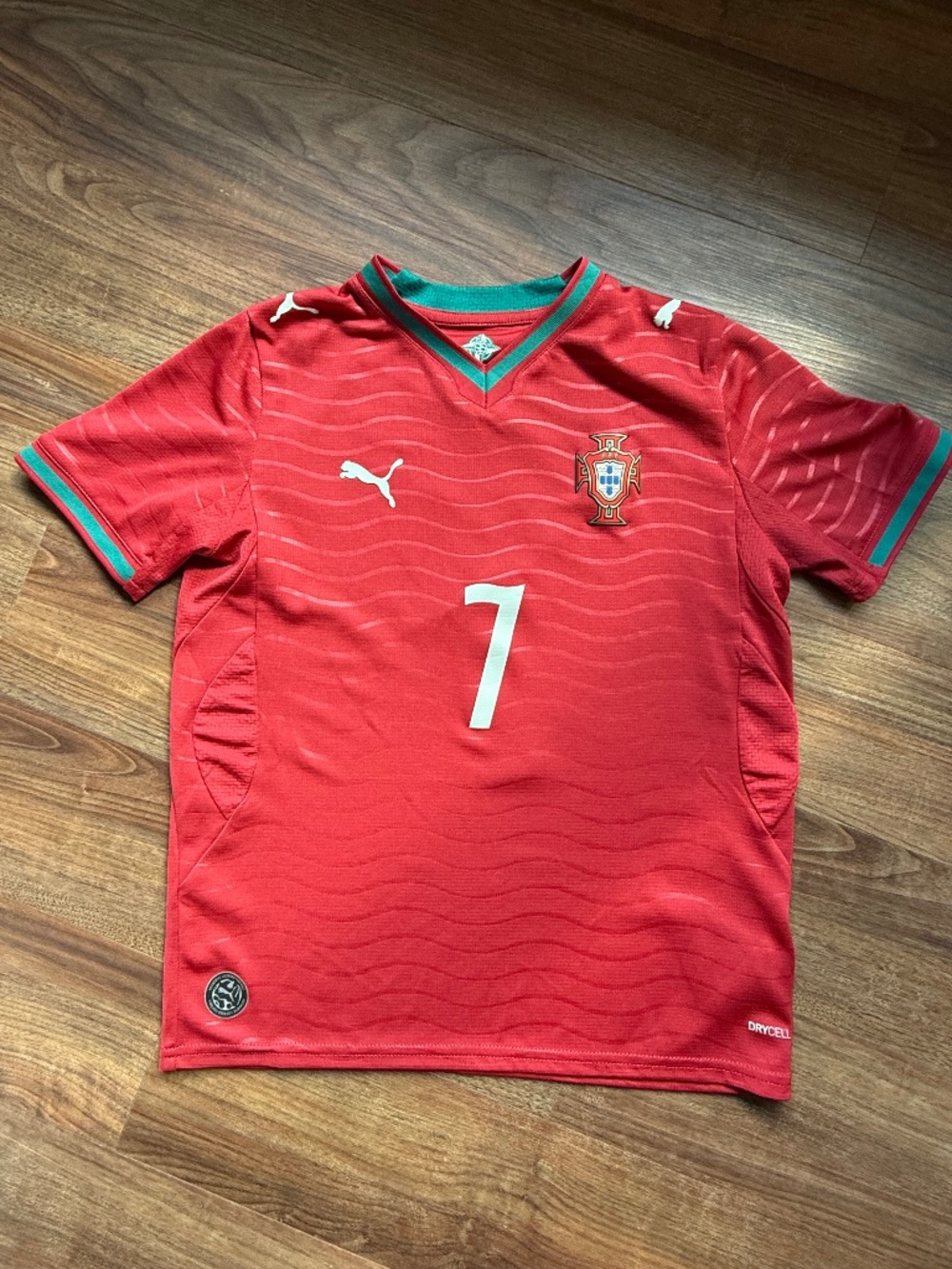 PUMA Youth Portugal Cristiano Ronaldo #7 2026 Home Replica Jersey